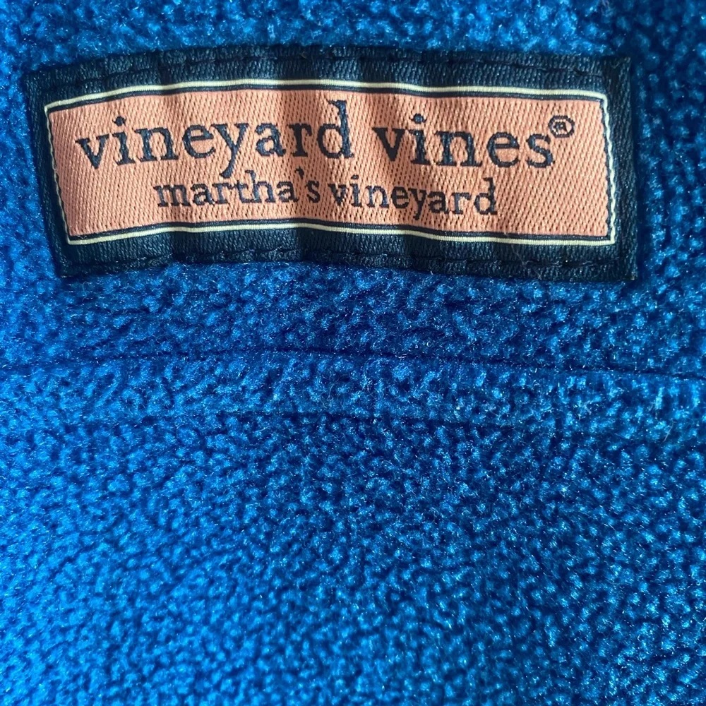 Vineyard Vines Vest Martha’s Vineyard Mens Medium‎ Blue Pink Fleece Outdoor Golf - Picture 6 of 9